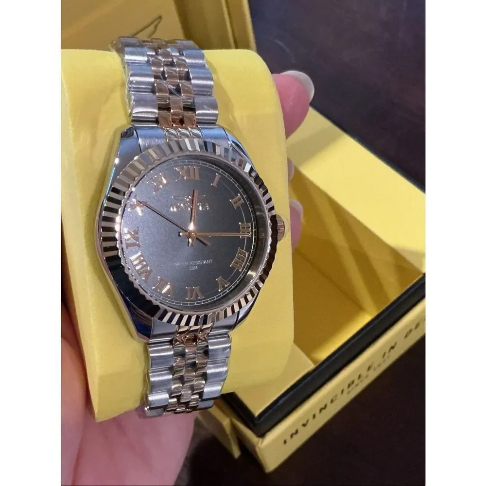 Invicta Specialty Windsor Women’s Two-Tone Watch with Black Dial 36 mm 47413